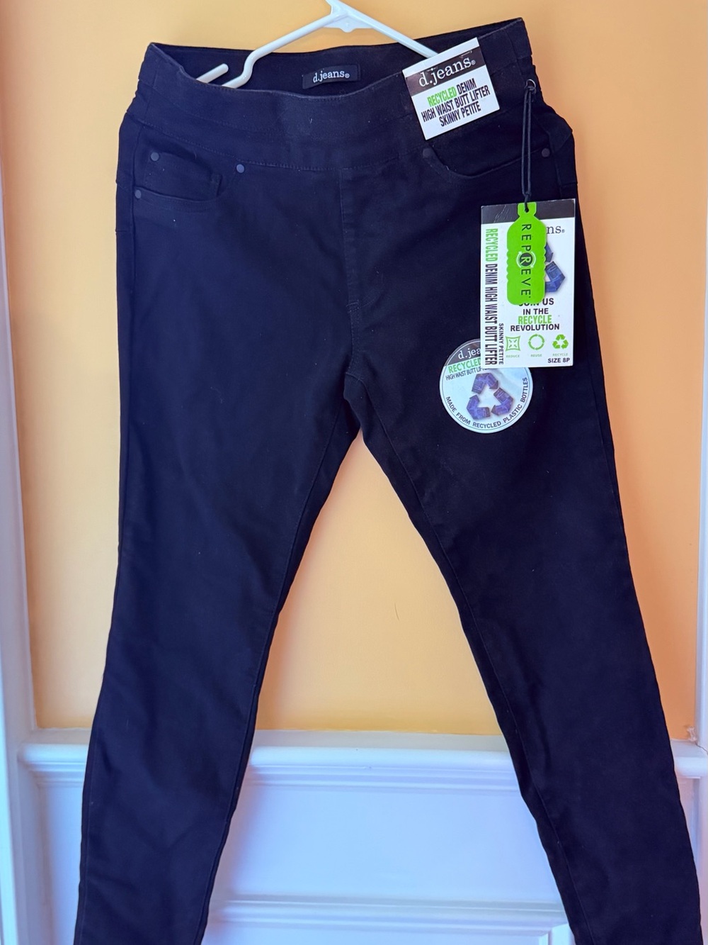 d. jeans Men’s Skinny Black Stretch Jeans